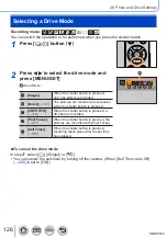 Предварительный просмотр 126 страницы Panasonic Lumix DMC-LX15 Operating Instructions For Advanced Features