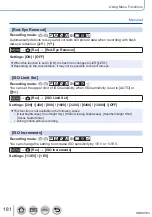 Предварительный просмотр 181 страницы Panasonic Lumix DMC-LX15 Operating Instructions For Advanced Features