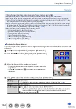 Предварительный просмотр 184 страницы Panasonic Lumix DMC-LX15 Operating Instructions For Advanced Features