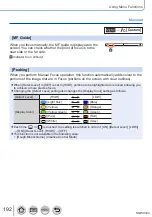 Предварительный просмотр 192 страницы Panasonic Lumix DMC-LX15 Operating Instructions For Advanced Features