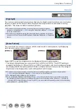 Предварительный просмотр 194 страницы Panasonic Lumix DMC-LX15 Operating Instructions For Advanced Features