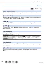 Предварительный просмотр 197 страницы Panasonic Lumix DMC-LX15 Operating Instructions For Advanced Features