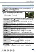 Предварительный просмотр 212 страницы Panasonic Lumix DMC-LX15 Operating Instructions For Advanced Features