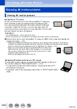 Предварительный просмотр 268 страницы Panasonic Lumix DMC-LX15 Operating Instructions For Advanced Features