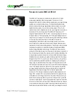 Panasonic Lumix DMC-LX1EG-K Specifications preview