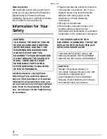 Preview for 2 page of Panasonic Lumix DMC-LX1GN Operating Instructions Manual