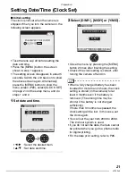 Preview for 21 page of Panasonic Lumix DMC-LX1GN Operating Instructions Manual