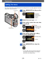 Preview for 25 page of Panasonic Lumix DMC-LX7 Operating Instructions Manual