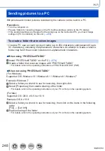 Preview for 248 page of Panasonic LUMIX DMC-LX9 Operating Instructions For Advanced Features