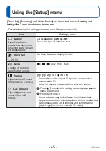 Preview for 45 page of Panasonic Lumix DMC-LZ20 Operating Instructions Manual