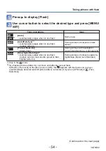 Preview for 54 page of Panasonic Lumix DMC-LZ20 Operating Instructions Manual