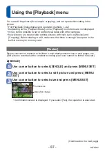 Preview for 87 page of Panasonic Lumix DMC-LZ20 Operating Instructions Manual