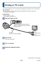 Preview for 92 page of Panasonic Lumix DMC-LZ20 Operating Instructions Manual