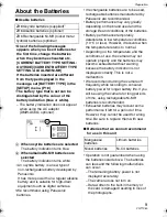 Preview for 9 page of Panasonic Lumix DMC-LZ7 Operating Instructions Manual