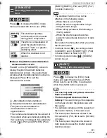 Preview for 61 page of Panasonic Lumix DMC-LZ7 Operating Instructions Manual