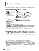 Предварительный просмотр 64 страницы Panasonic Lumix DMC-S1 (Spanish) Instrucciones De Funcionamiento