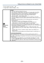 Предварительный просмотр 52 страницы Panasonic Lumix DMC-S2 Operating Instructions Manual