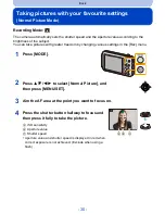 Preview for 30 page of Panasonic Lumix DMC-SZ5 Operating Instructions Manual