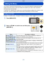 Preview for 41 page of Panasonic Lumix DMC-SZ5 Operating Instructions Manual