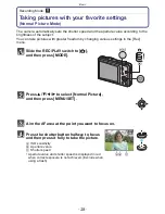 Предварительный просмотр 26 страницы Panasonic Lumix DMC-SZ7 Owner'S Manual