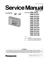 Panasonic Lumix DMC-SZ7P Service Manual предпросмотр