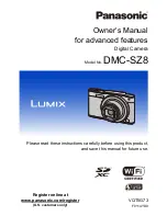 Предварительный просмотр 1 страницы Panasonic lumix DMC-SZ8 Owner'S Manual