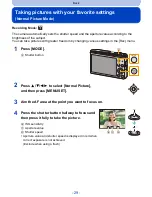 Предварительный просмотр 29 страницы Panasonic lumix DMC-SZ8 Owner'S Manual