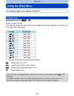 Предварительный просмотр 69 страницы Panasonic lumix DMC-SZ8 Owner'S Manual