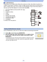 Предварительный просмотр 72 страницы Panasonic lumix DMC-SZ8 Owner'S Manual