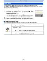 Предварительный просмотр 82 страницы Panasonic lumix DMC-SZ8 Owner'S Manual