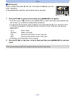 Предварительный просмотр 117 страницы Panasonic lumix DMC-SZ8 Owner'S Manual