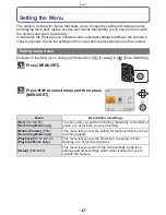 Preview for 42 page of Panasonic Lumix DMC-TS20 Operating Instructions Manual