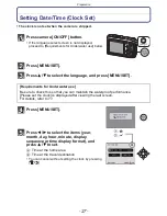 Preview for 27 page of Panasonic Lumix DMC-TS4 Owner'S Manual