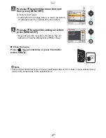 Preview for 47 page of Panasonic Lumix DMC-TS4 Owner'S Manual