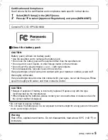 Preview for 5 page of Panasonic Lumix DMC-TS5 Basic Owner'S Manual