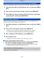 Preview for 127 page of Panasonic Lumix DMC-TS5D Owner'S Manual