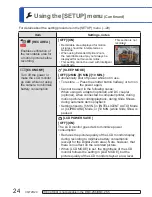 Preview for 24 page of Panasonic Lumix DMC-TZ10 Operating Instructions Manual