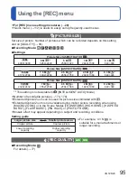 Preview for 95 page of Panasonic Lumix DMC-TZ10 Operating Instructions Manual