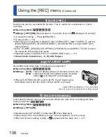 Preview for 106 page of Panasonic Lumix DMC-TZ10 Operating Instructions Manual