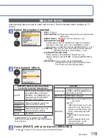 Preview for 119 page of Panasonic Lumix DMC-TZ10 Operating Instructions Manual