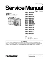 Предварительный просмотр 1 страницы Panasonic Lumix DMC-TZ1EB Service Manual