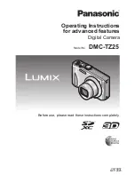 Panasonic Lumix DMC-TZ25 Operating Instructions Manual preview