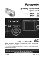 Panasonic Lumix DMC-TZ3 Operating Instructions Manual preview