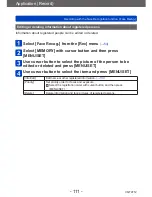 Preview for 111 page of Panasonic Lumix DMC-TZ37 Operating Instructions Manual