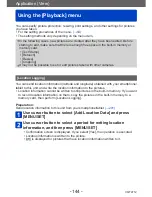 Preview for 144 page of Panasonic Lumix DMC-TZ37 Operating Instructions Manual