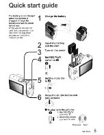 Preview for 5 page of Panasonic LUMIX DMC-TZ4 Operating Instructions Manual