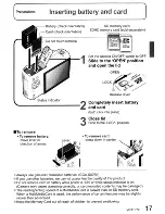 Preview for 17 page of Panasonic LUMIX DMC-TZ4 Operating Instructions Manual