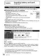 Preview for 18 page of Panasonic LUMIX DMC-TZ4 Operating Instructions Manual