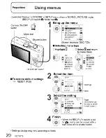 Preview for 20 page of Panasonic LUMIX DMC-TZ4 Operating Instructions Manual