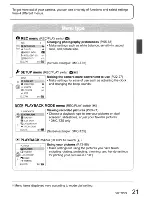 Preview for 21 page of Panasonic LUMIX DMC-TZ4 Operating Instructions Manual